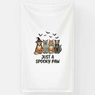 Spooky Paw Halloween Cats Vintage Shirt Design_1 Banner