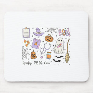 Spooky Peds Crew Halloween Pumpkin Paediatrics Hal Mouse Mat