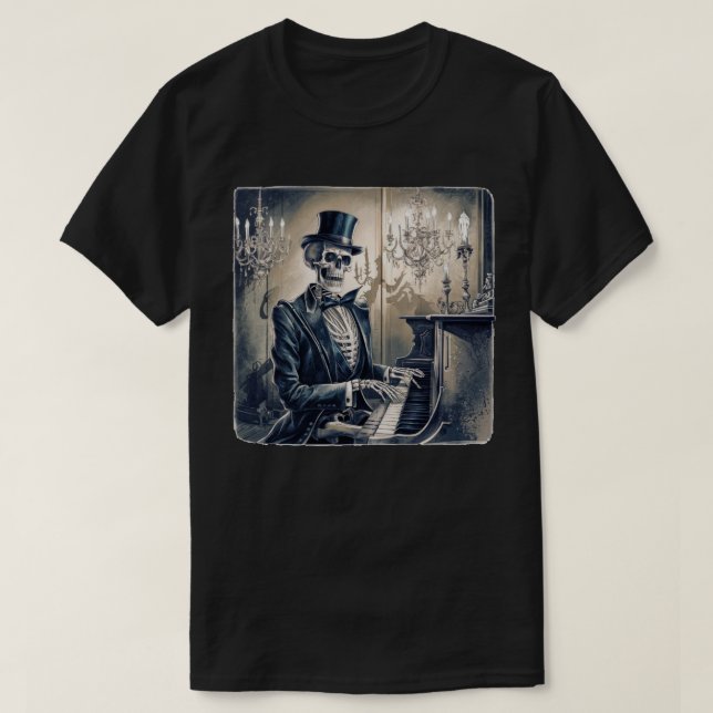 Spooky Piano Sounds T-Shirt (Design Front)