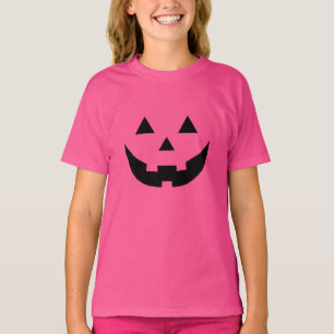 Spooky pink black Jack o lantern Halloween costume T-Shirt