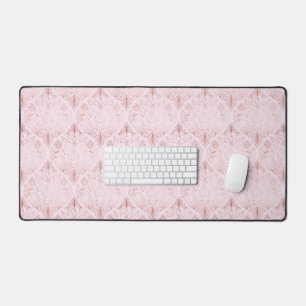 Spooky Pink & Rose Gold Desk Mat