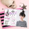 Spooky Pink Skull Girl Halloween Birthday Photo