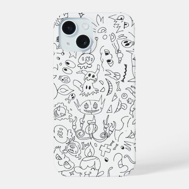 Spooky Pokémon Doodle Case (Back)