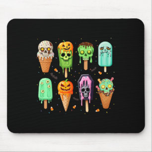 Spooky Popsicle Ice Cream Summer Party Halloween S Mouse Mat