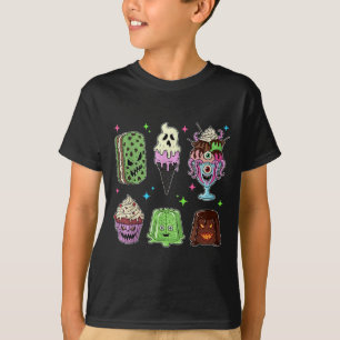 Spooky Popsicle Ice Cream Summer Party Halloween S T-Shirt