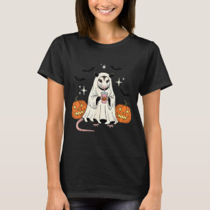 Spooky Possum Ghost Pumpkin Halloween Funny Cute T-Shirt