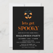 Spooky Pumpkin Adult Halloween Costume Party Black