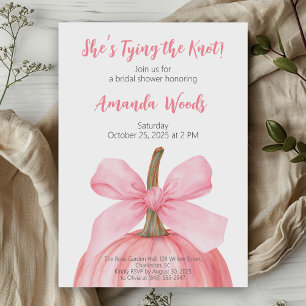 Spooky Pumpkin Bridal Shower Invitation