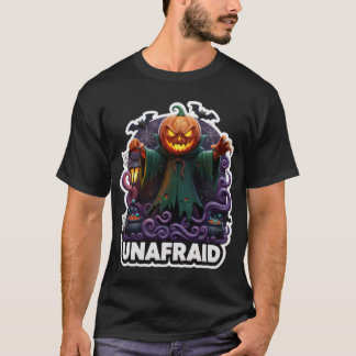 Spooky pumpkin character for Halloween T-Shirt