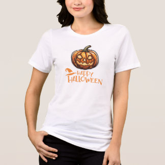 Spooky Pumpkin,Halloween Vibe Tri-Blend Shirt