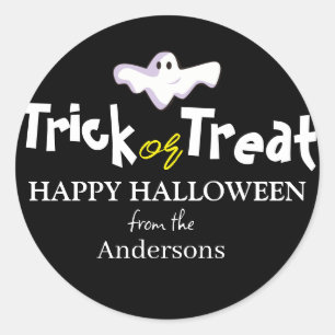 Spooky pumpkin jack-o-lantern Halloween Family Classic Round Sticker