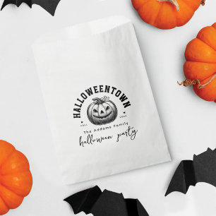 Spooky Pumpkin Jack O Lantern Halloween Party Favour Bags