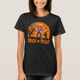 Spooky Pumpkin Man Trick or Treat T-Shirt