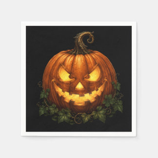 Spooky Pumpkin Party Napkins