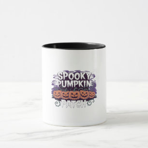 Spooky Pumpkin Patch Halloween Mug