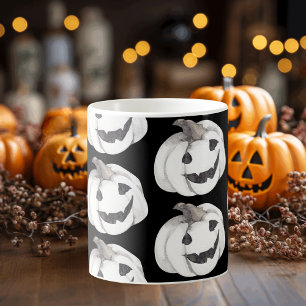 Spooky Pumpkin Pattern   Happy Halloween Coffee Mug