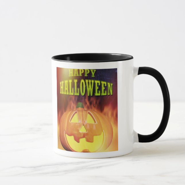 Spooky Pumpkin - Personalised Halloween Mug (Right)