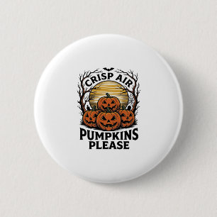 Spooky Pumpkin Shirt Vintage Engraving Fall Hallow 6 Cm Round Badge