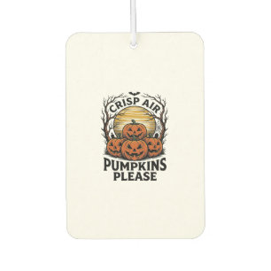 Spooky Pumpkin Shirt Vintage Engraving Fall Hallow Car Air Freshener