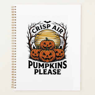 Spooky Pumpkin Shirt Vintage Engraving Fall Hallow Planner
