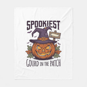 Spooky Pumpkin Shirt Vintage Engraving Halloween T Fleece Blanket