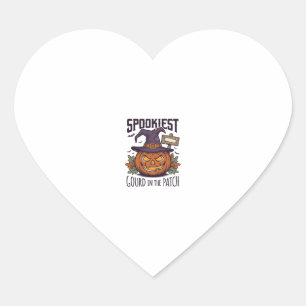 Spooky Pumpkin Shirt Vintage Engraving Halloween T Heart Sticker