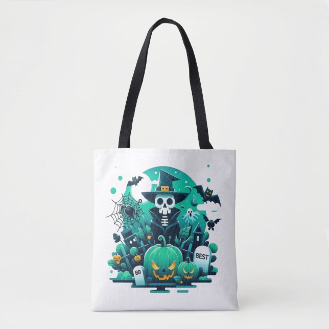 Spooky Pumpkin Tote Bag (Front)