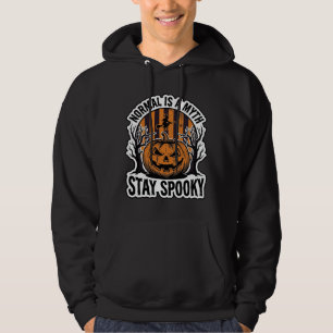 Spooky Pumpkin Witch Vintage Engraving Halloween S Hoodie