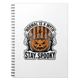 Spooky Pumpkin Witch Vintage Engraving Halloween S Notebook