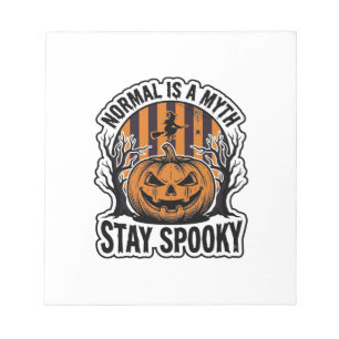 Spooky Pumpkin Witch Vintage Engraving Halloween S Notepad
