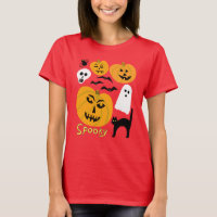 Spooky Pumpkins Charming Halloween Ghosts Bats