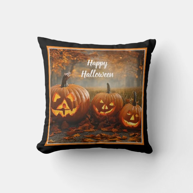 Spooky Pumpkins Family Collection Cushion (Front)