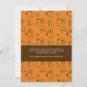 Spooky Pumpkins Halloween Party Invitation