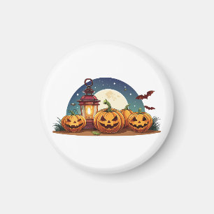 Spooky pumpkins magnet