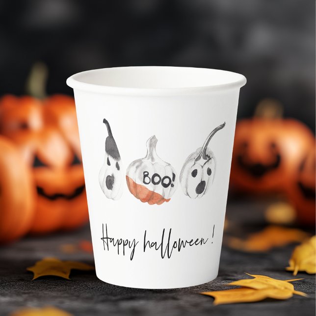 Spooky Pumpkins Party | Happy Halloween Paper Cups (Creator Uploaded)