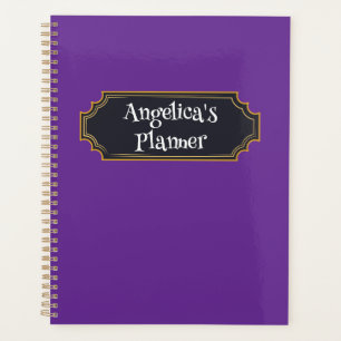 Spooky Purple Custom Name Planner