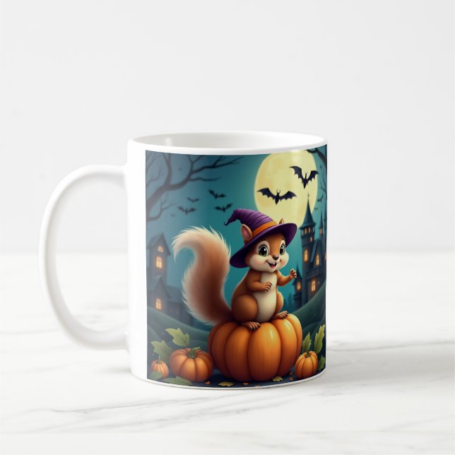 Spooky Rabbit Halloween Mug – Simple & Cute Design (Left)