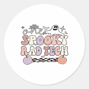 Spooky Radiology Tech Halloween Rad Technologist R Classic Round Sticker