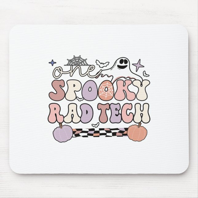Spooky Radiology Tech Halloween Rad Technologist R Mouse Mat (Front)