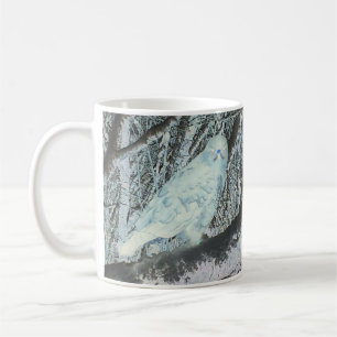 Spooky Raptor Buzzard On Tree Branch Moody Wild Coffee Mug