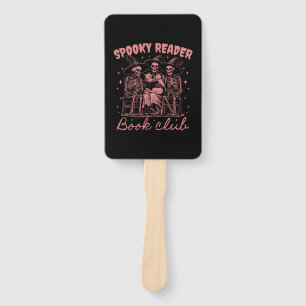 Spooky Reader Book Club D Red Hand Fan