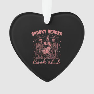 Spooky Reader Book Club D Red Ornament