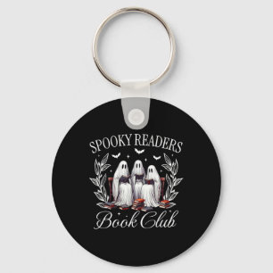 Spooky Readers Book Club Funny Ghost Teacher Happy Key Ring
