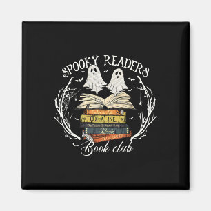 Spooky Readers Book Club Teacher Funny Ghost Happy Magnet