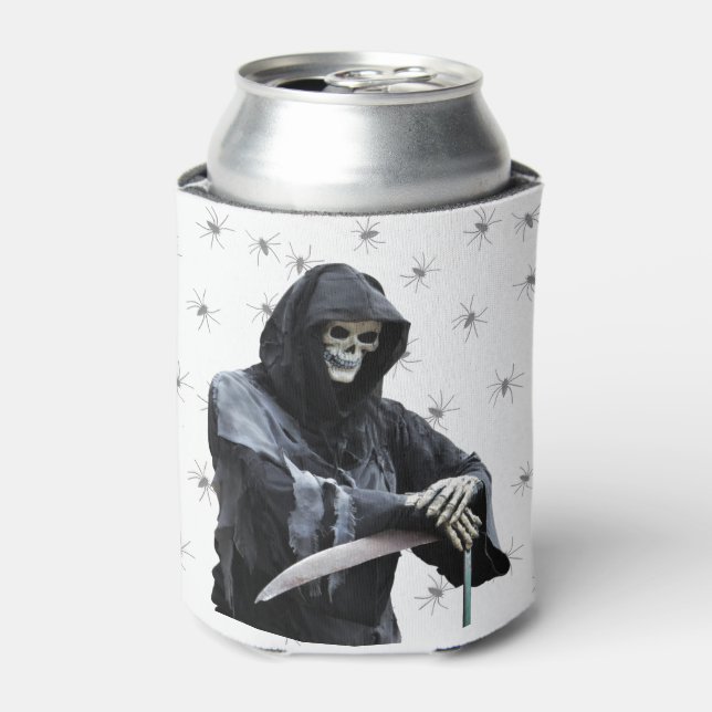 Spooky Reaper & Scythe Can Cooler (Can Front)