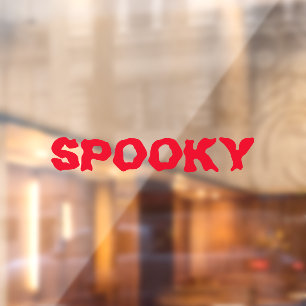 Spooky red blood Halloween custom decor  Window Cling