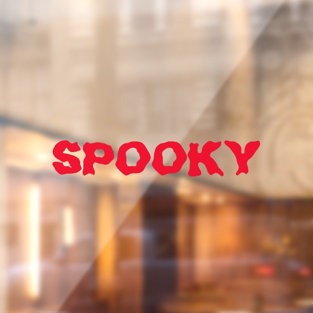 Spooky red blood Halloween custom decor  Window Cling (Sheet 2)