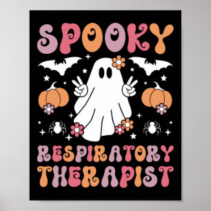 Spooky Respiratory Therapist Halloween Respiratory Poster