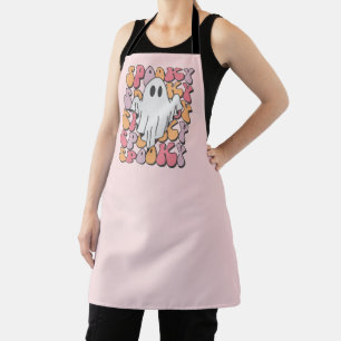Spooky Retro Ghost Apron