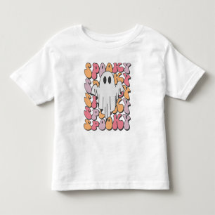 Spooky Retro Ghost Toddler T-Shirt